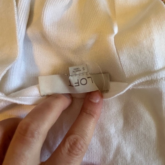 LOFT White Ribbed Tank - Picture 3 of 3